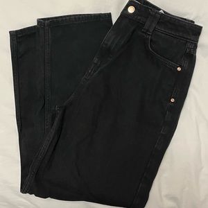 Womens zara jeans, straight leg loose fit